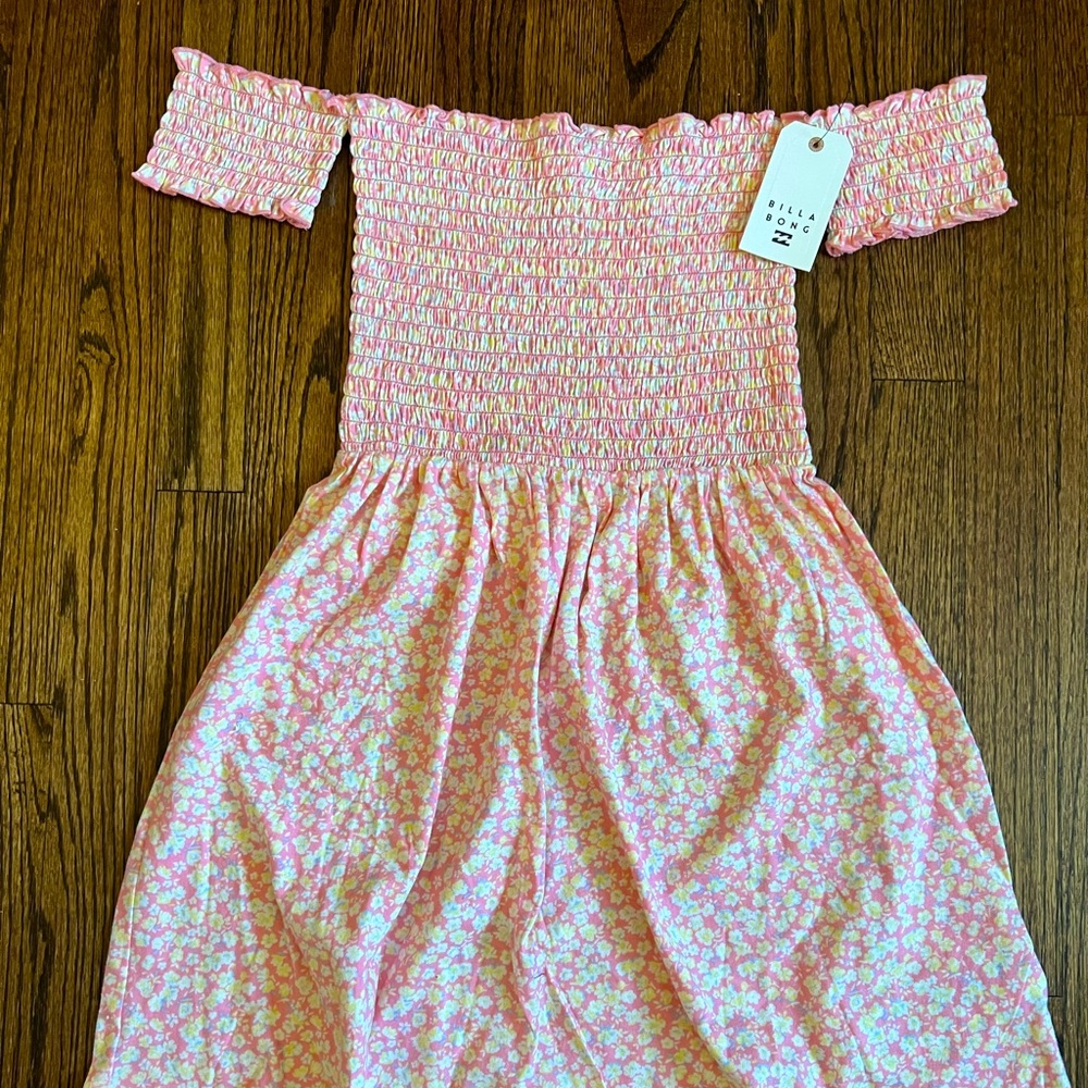 Floral Billabong off shoulder dress